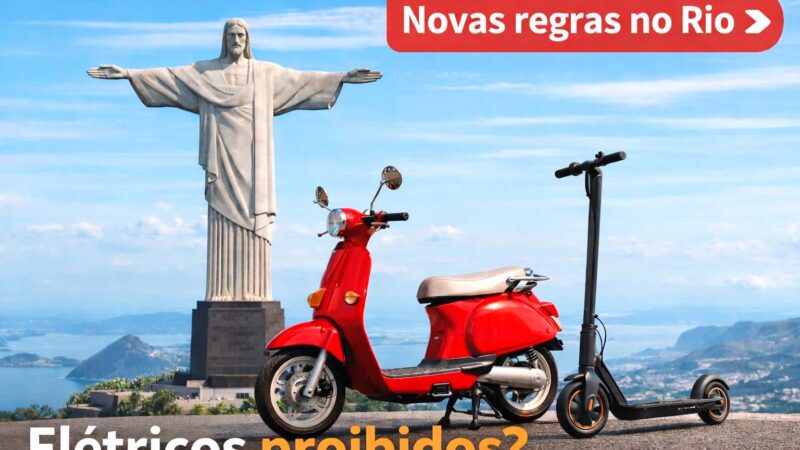 bicicleta elétrica e patinete no Rio de Janeiro com novas regras de circulação