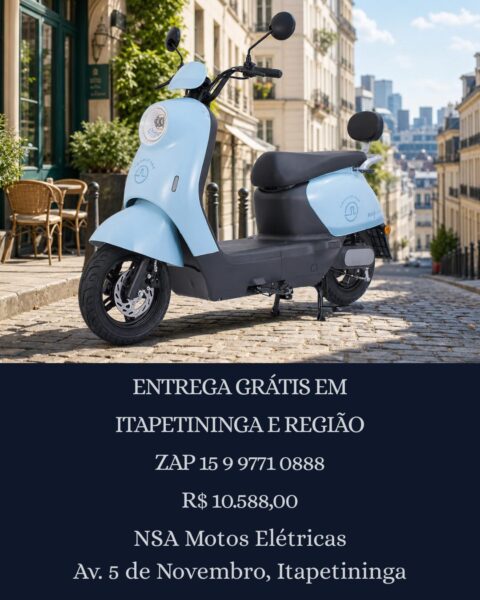 A Scooter Elétrica Milk Shake é a solução...