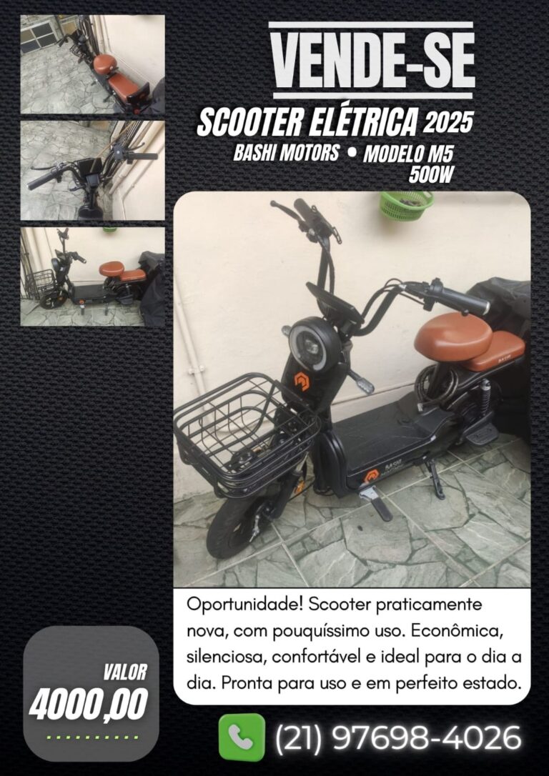 Scooter Elétrica Bashi M5 500W