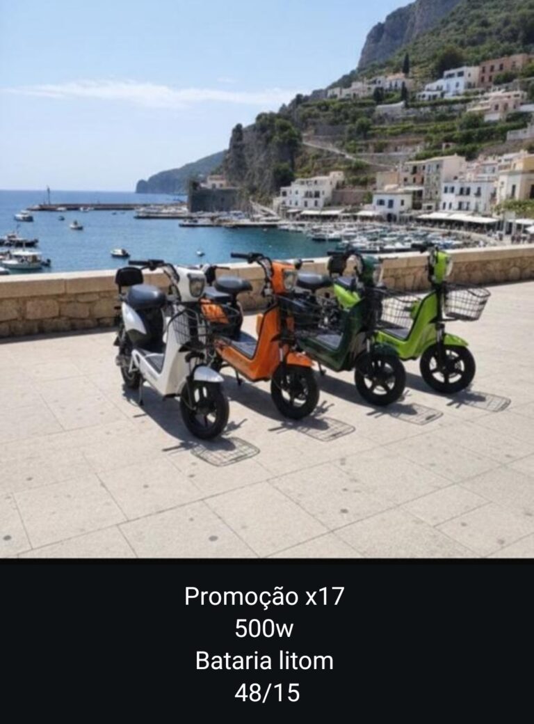 Moto elétrica 500w, bateria de lítio