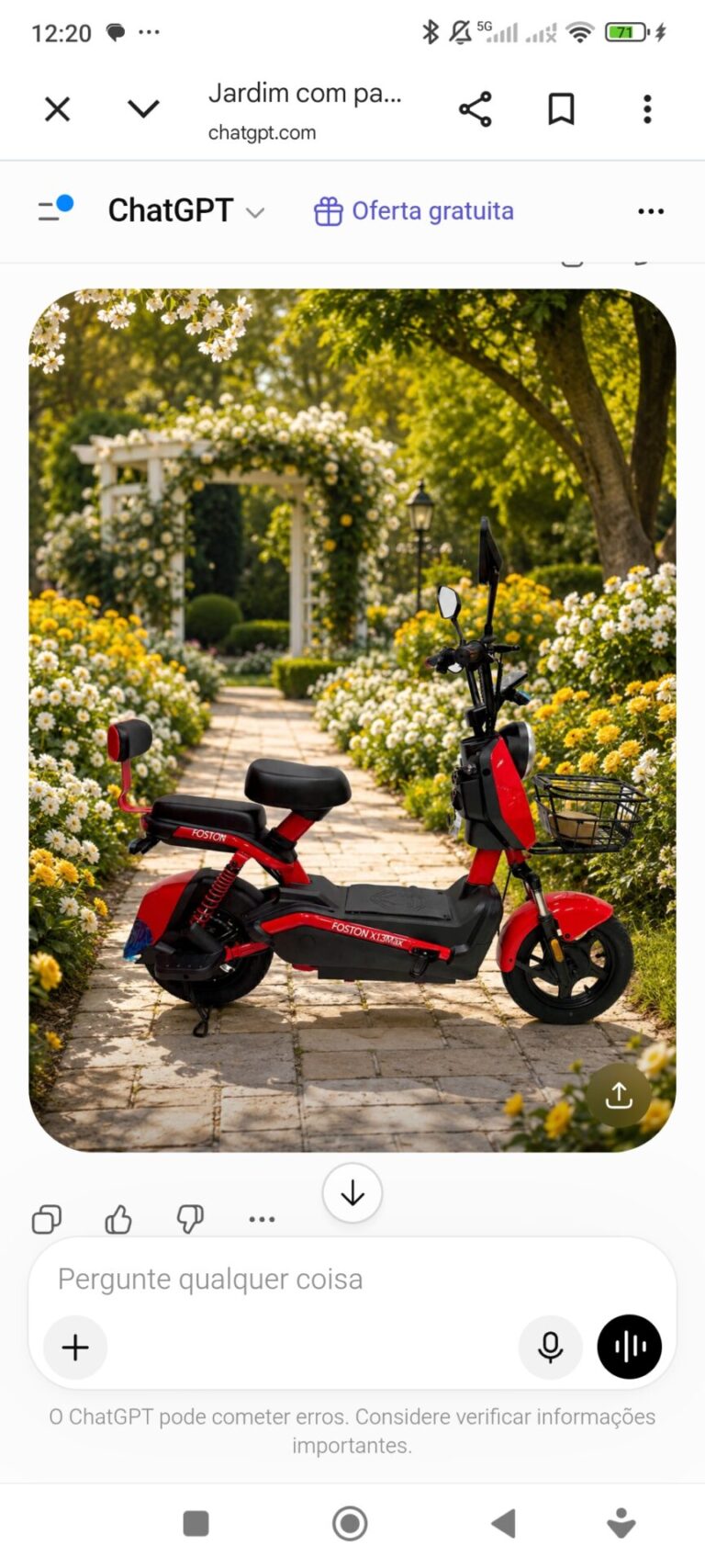 Moto elétrica Foston X13 Max