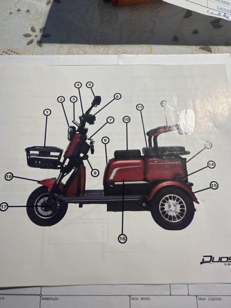 Triciclo eletrico novissimo