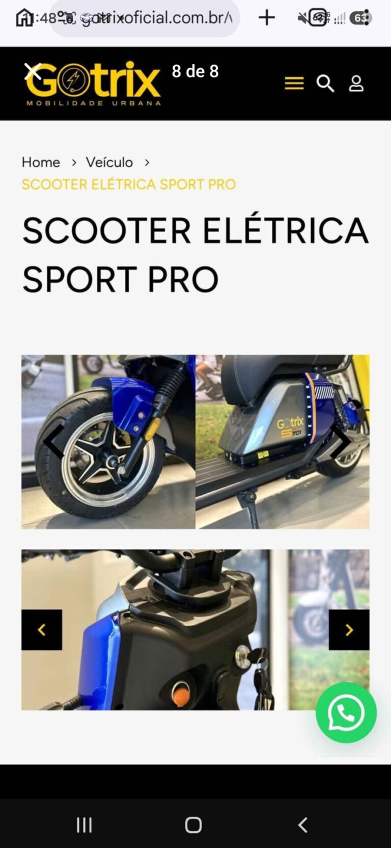 scooter eletrica sport pro 3000w