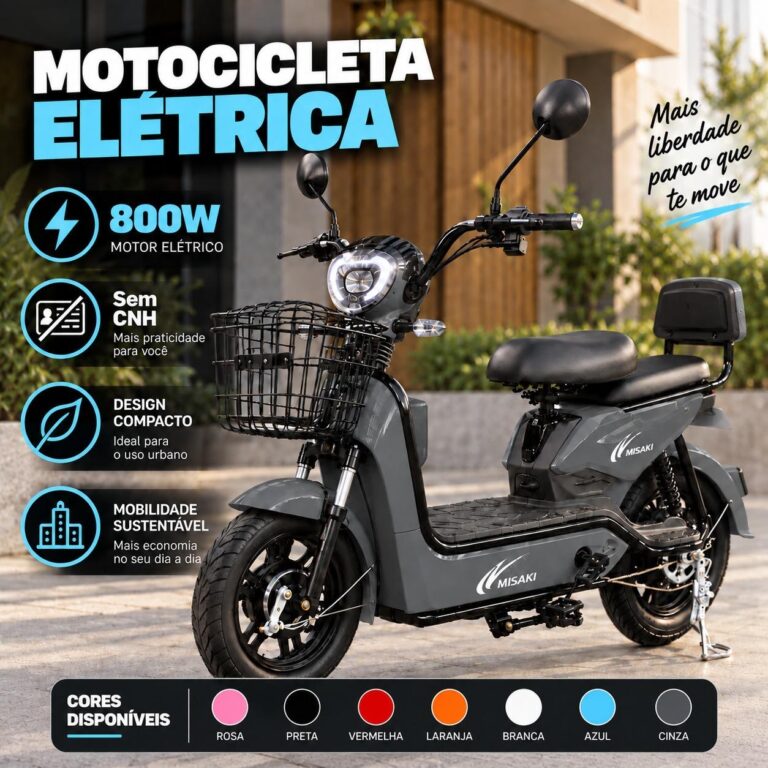 Motocicleta elétrica 800w