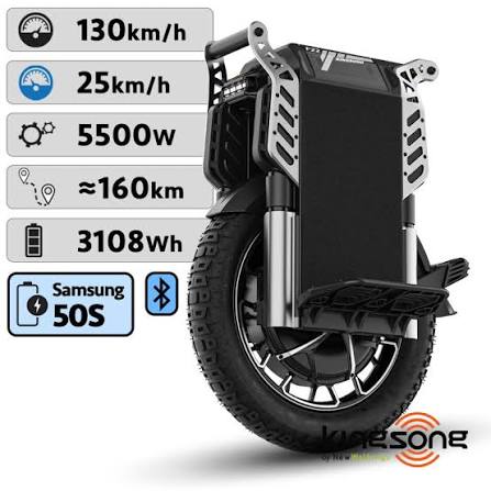 Monociclo Elétrico Kingsong KS-F22 PRO 130km/h Autonomia 180km